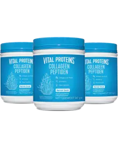 Vital Proteins Collageen Peptiden – 3 x 567 g – Voordeelverpakking – Gehydrolyseerd Rundercollageen bij Plent