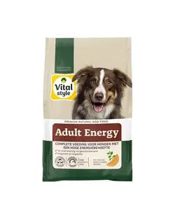 Vitalstyle Adult Energy hondenbrokken 3 kg bij Ecodiervoeding