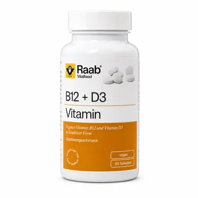 Vitamine B12 + D3 (60 Tabletten) bij Bodylab