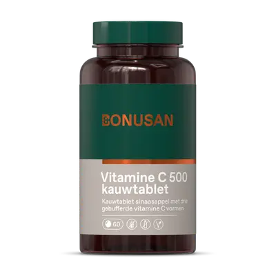 Vitamine C 500 (60 kauwtabletten) bij Vitaminadviceshop