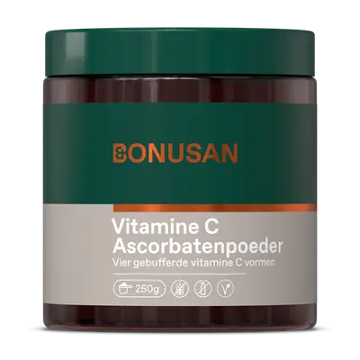 Vitamine C Ascorbatenpoeder (250 gram) bij Vitaminadviceshop