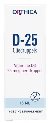 Vitamine D-25 Oliedruppels (15 ml.) bij Vitaminadviceshop