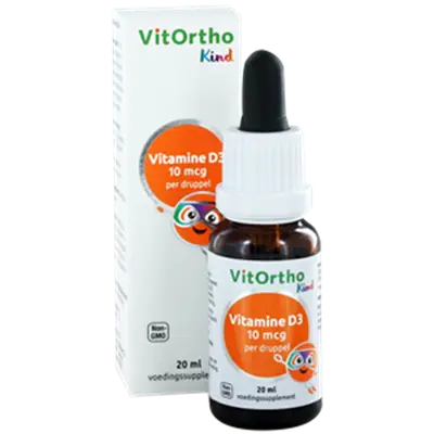 Vitamine D3 10 mcg Kind (20 ml.) bij Vitaminadviceshop