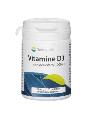 Vitamine D3 1000 iU (120 tabletten) bij Vitaminadviceshop