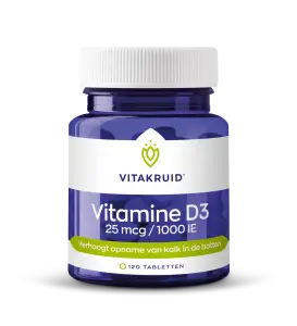 Vitamine D3 - 25 mcg / 1000 IE bij Vitakruid