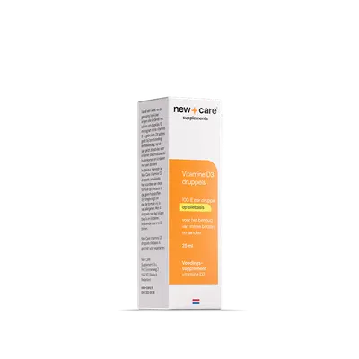 Vitamine D3 druppels 100 IE oliebasis (25 ml.) bij Vitaminadviceshop