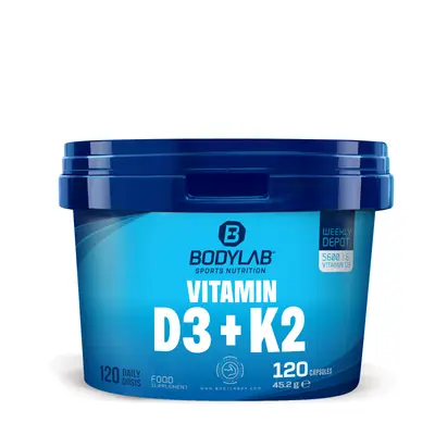Vitamine D3 + K2 (120 capsules) bij Bodylab