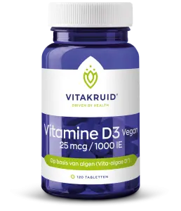 Vitamine D3 Vegan - 25 mcg / 1000 IE bij Vitakruid