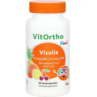 Vitortho Visolie 30Mg Epa Dha Kind Kauwcapsules bij Vitatheek