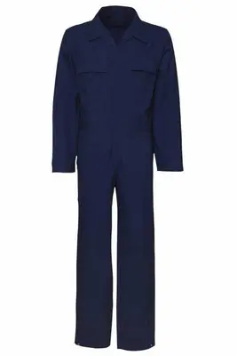 Vlamvertragende overall drukknoop navy bij Wear2work