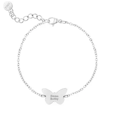 Vlinder Armband Met Gravering bij DRKS