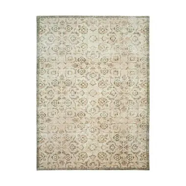 Vloerkleed Indra - beige/groen - 160x230 cm bij Leen Bakker