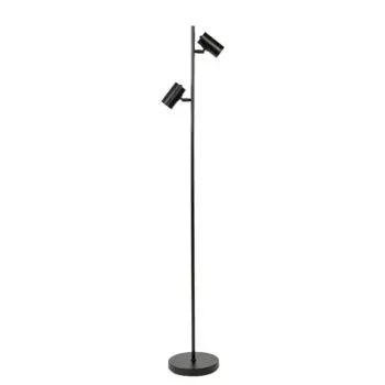 Vloerlamp Odette 2L – Zwart bij Straluma