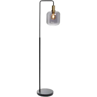 Vloerlamp Zuzanna E27 - smoke - 150x35,5x21 cm bij Leen Bakker