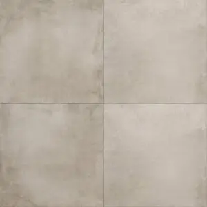 Vloertegel – Wandtegel betonlook Noban taupe 60×60 gerectificeerd R9 bij Tegels in Huis