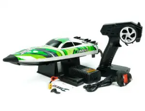 VOLANTEX RC Boot Arrobolt ‘Lumen’ SR40 Brushless RTR EU Combo Groen compleet met 11.1V 1000mAh Li-Ion accu en lader – 50 km/h bij Toemen Modelsport