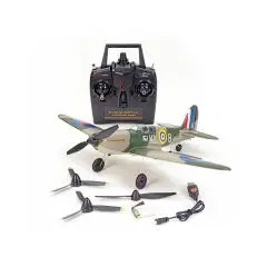 Volantex Spitfire 400mm vliegtuig RTF - V2 - Groen bij TopRC