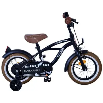 Volare Black Cruiser 12 inch Kinderfiets bij Mantel