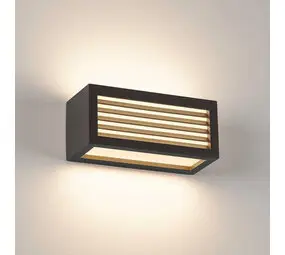 Wand Buitenlamp Louvre Lamellen E27 bij LampVerlichting.nl