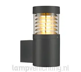 Wandlamp Buiten E27 Lamellen bij LampVerlichting.nl