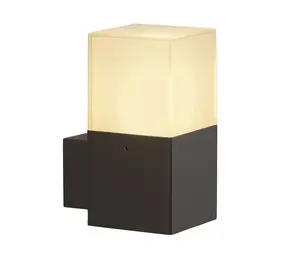 Wandlamp Buiten Opaal Vierkant E27 bij LampVerlichting.nl