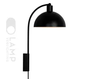 Wandlamp Metaal Zwart Rond E14 bij LampVerlichting.nl