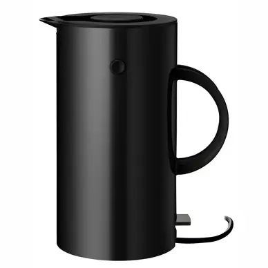 Waterkoker Stelton EM77 Black 1,5 L bij Kookexpert