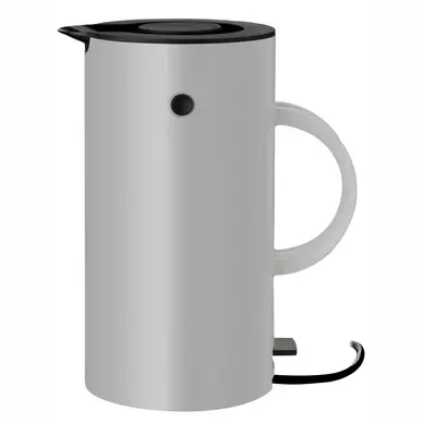 Waterkoker Stelton EM77 Light Grey 1,5 L bij Kookexpert