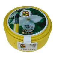 Waterslang Geel 1/2" 50m, getricoteerd high twist resistant" bij Bosgra