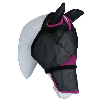 WeatherBeeta Vliegenmasker ComFiTec Deluxe Durable Mesh met Oren en Neus Zwart/Paars bij Agradi