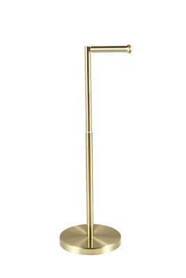 WEBO Eclipse Toiletrolhouder – Mat goud geborsteld – RVS – Modern Design – Badkameraccessoire bij DoucheKampioen