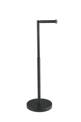 WEBO Eclipse Toiletrolhouder – Mat zwart – RVS – Modern Design – Badkameraccessoire bij DoucheKampioen