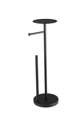 WEBO PureLine Toiletrolhouder – Mat Zwart – RVS – Modern Design – Badkameraccessoire bij DoucheKampioen