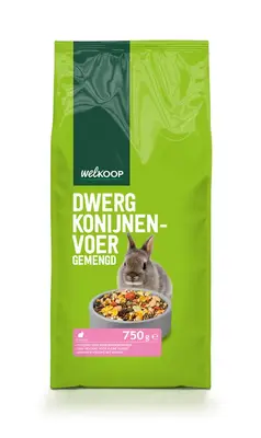 Welkoop - Dwergkonijnenvoer - 3 Kilogram bij Welkoop