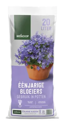 Welkoop Eenjarige bloeiers in pot - Potgrond - 20 Liter bij Welkoop