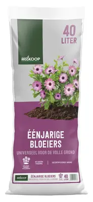 Welkoop Eenjarige bloeiers Universeel - Potgrond - 40 Liter bij Welkoop