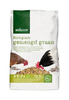 Welkoop Gemengd graan Biologisch - Kippenvoer - 5 Kilogram bij Welkoop