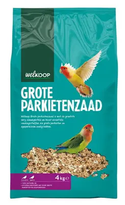 Welkoop Grote Parkietenzaad - Vogelvoer - 4 Kilogram bij Welkoop