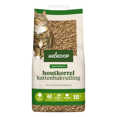 Welkoop Houtkorrel - Kattenbakvulling bij Welkoop