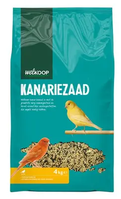 Welkoop Kanariezaad - Vogelvoer - 4 Kilogram bij Welkoop
