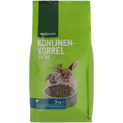 Welkoop Konijnenkorrel Extra - Konijnenvoer - 5 Kilogram bij Welkoop