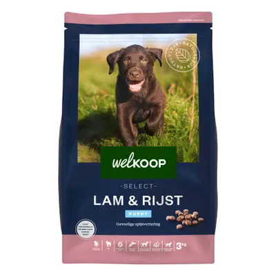 Welkoop Select Puppy Krokante brokken - Hondenvoer - 3 Kilogram - Lam & rijst bij Welkoop