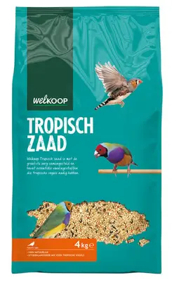 Welkoop Tropisch zaad - Vogelvoer - 4 Kilogram bij Welkoop