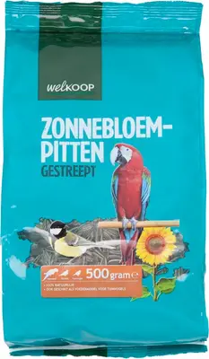 Welkoop Zonnebloempitten Gestreept - Vogelvoer - 2.5 Kilogram bij Welkoop