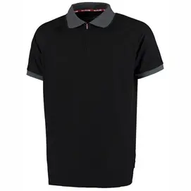 Werkpolo Ballyclare Unisex 365 Polo Shirt With Moisture Management And Quarter Zip Black bij Veiligheidsschoenen Expert