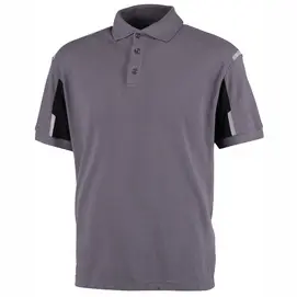 Werkpolo Ballyclare Unisex Capture Identity Duo Polo Shirt Aaron Grey Black bij Veiligheidsschoenen Expert