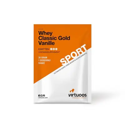Whey Classic Gold Vanille (30 gram poeder) bij Vitaminadviceshop
