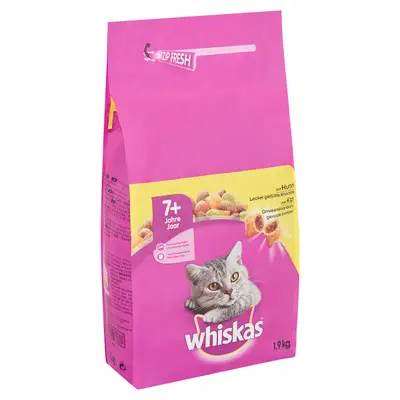 Whiskas Droogvoer Kattenvoer Senior 1,9kg Kip bij Discus
