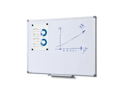 Whiteboard 60x90cm Economy bij DiscountOffice.nl