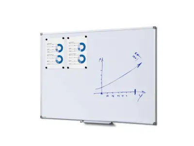 Whiteboard 90x120cm Economy bij DiscountOffice.nl